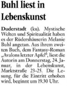 Lesung im "Lebenskunst-Laden"